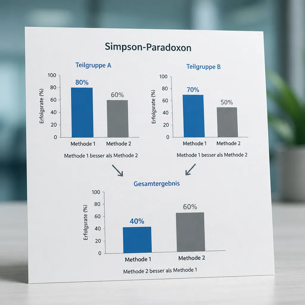 Simpson-Paradoxon: Warum eine Gruppe alle Teilrunden verliert, aber insgesamt gewinnt
